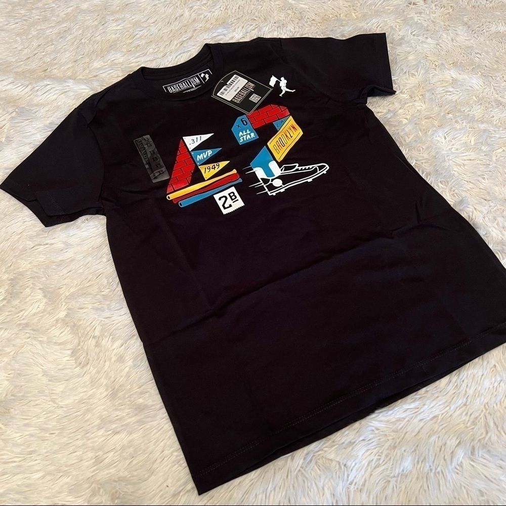 Baseballism “42” tee 2021 woman’s short sleeve shirt NWT size XS